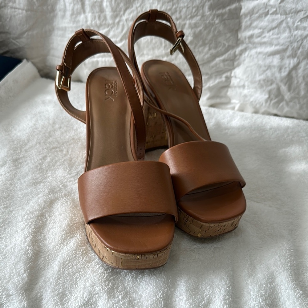Nordstrom Rack Brown Platform Wedge Sandals